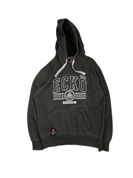 ecko szara bluza męska większa hoodie xl logo sweatshirt