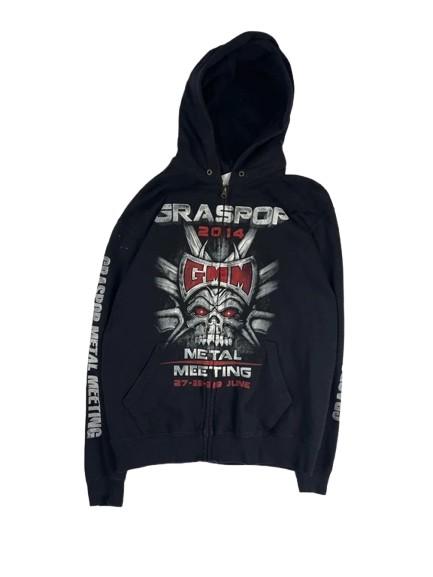 Graspop Metal Meeting 2014 Hoodie S | GMM Skull Full-Zip Sweatshirt | Festival Merch