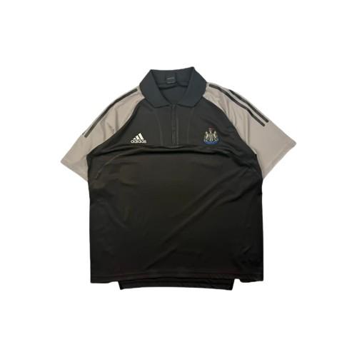 Adidas szara koszulka polo duża new castle vintage