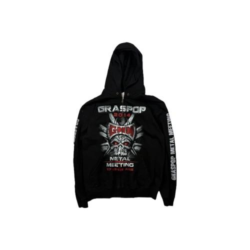 Graspop Metal Meeting 2014 Hoodie S | GMM Skull Full-Zip Sweatshirt | Festival Merch