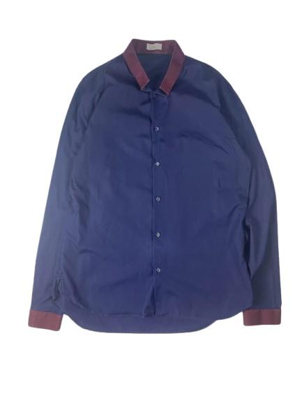Dior navy shirt mans elegant homme cotton